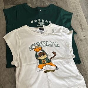 Minnesota Graphic Tee - White and Green